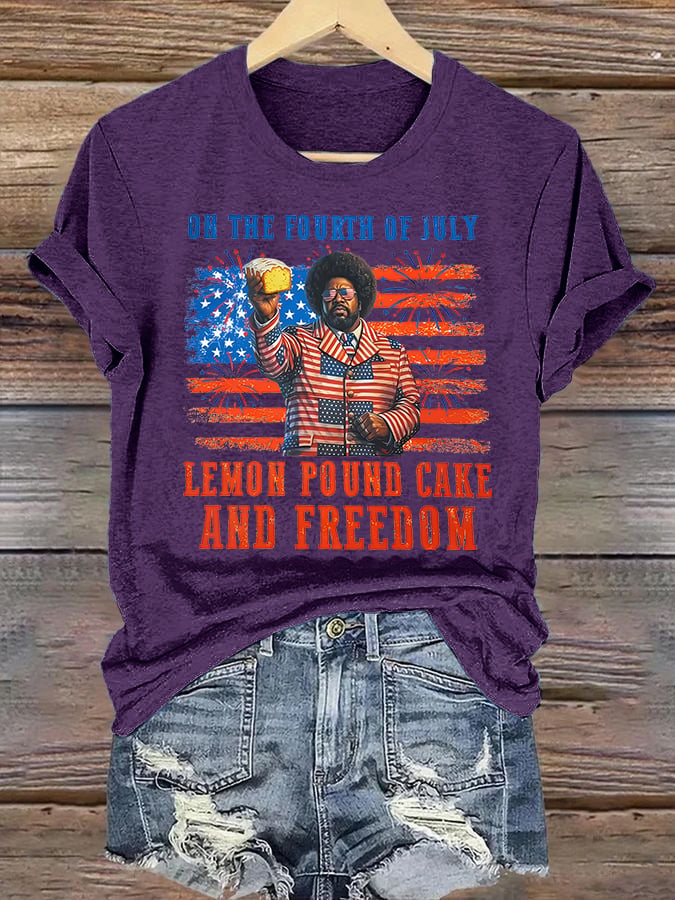 Women's   Lemon Pound Cake  Printed T-Shirt