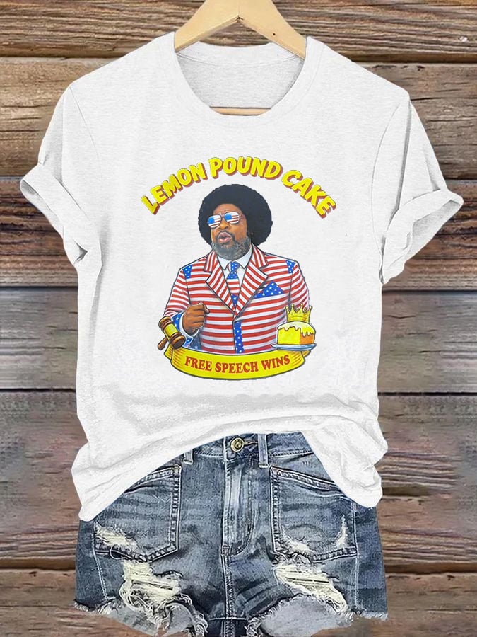 Women's   Lemon Pound Cake  Printed T-Shirt