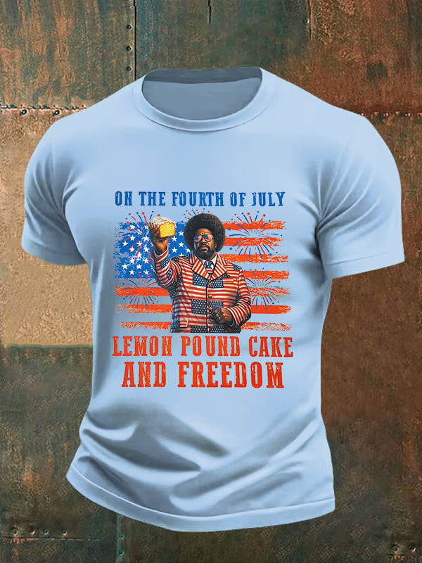 Men's Lemon Pound Cake  Printed T-Shirt