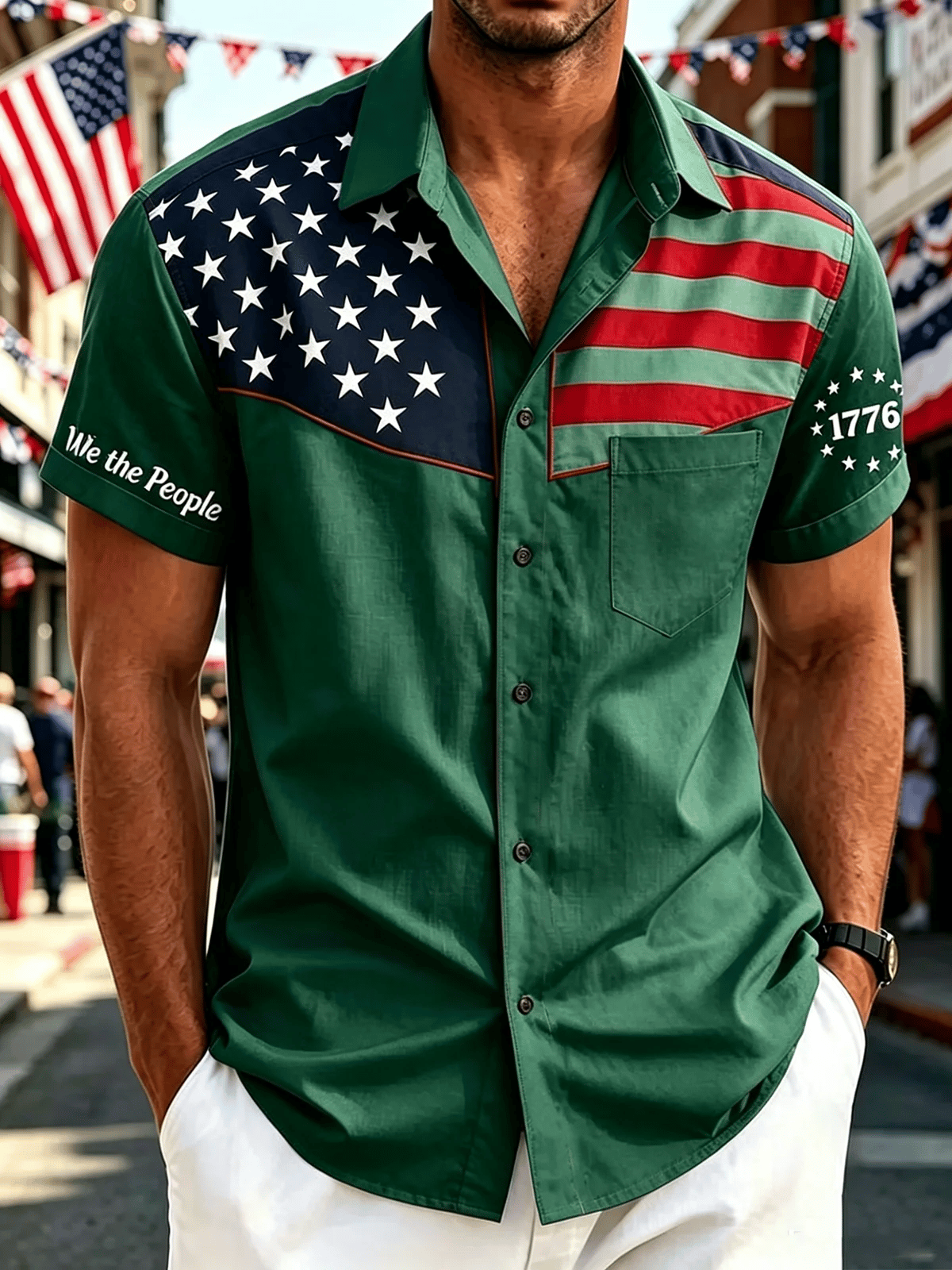 Men's vintage American 250th anniversary shirt