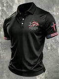 Men's USA 1776-2026 Freedom Printed Polo Shirt