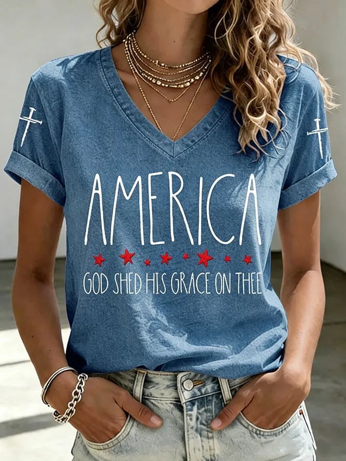 Women's 250th Anniversary Print Casual Top