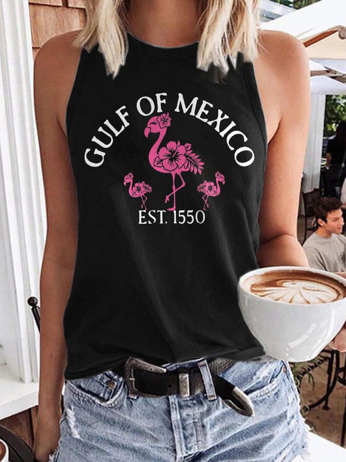 Women's Gulf Of Mexico Print Tank Top