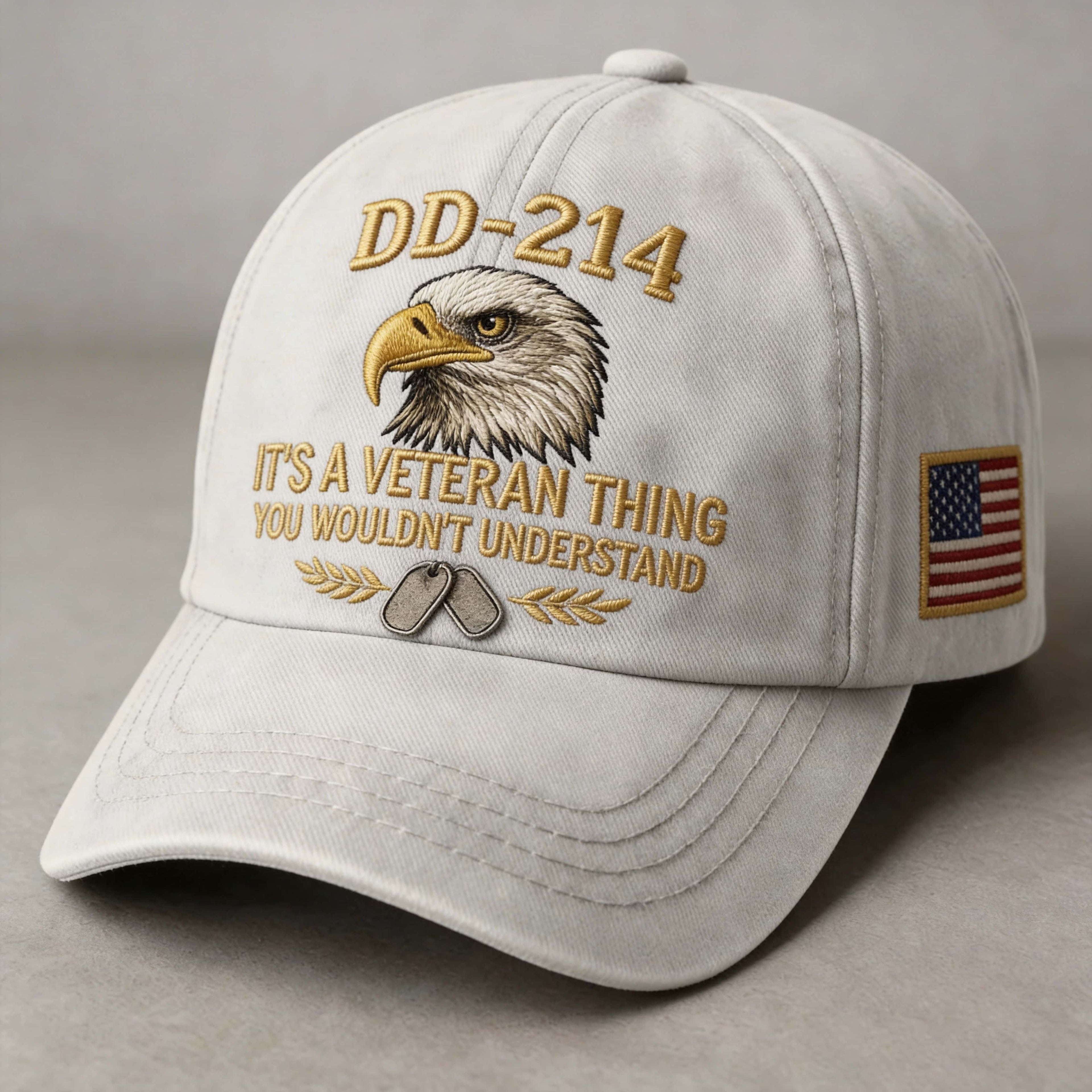 DD-214 Veteran Hat -It's a veteran thing - Embroidered Edition