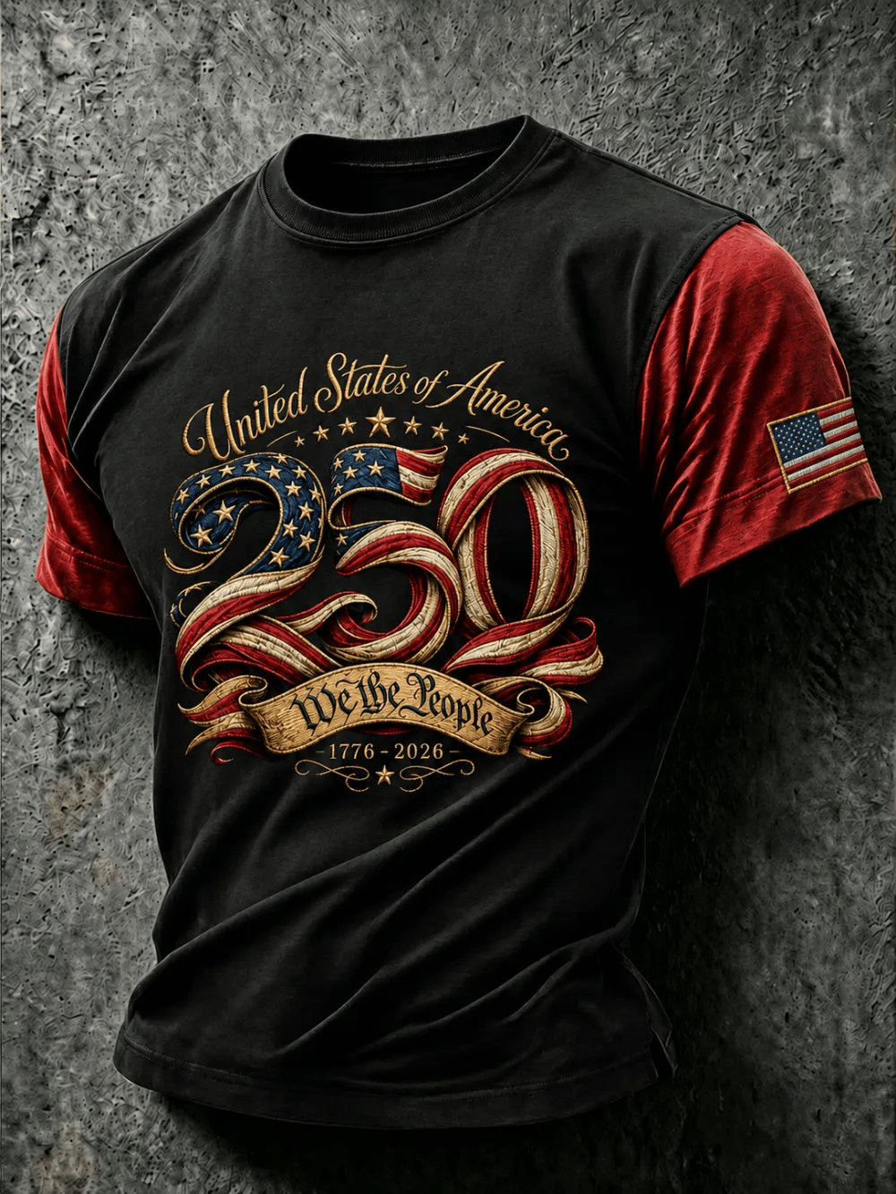 Men'S 250Th Anniversary Printed T-Shirt From The United States