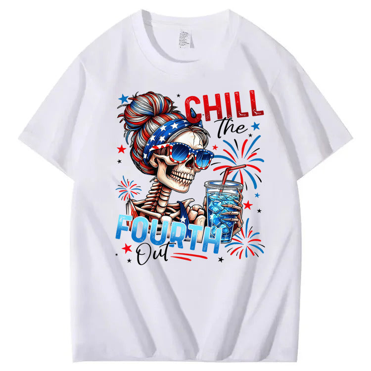 Chill The Fourth Out 100% Cotton T-Shirt