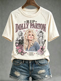 Women's Music-Themed Graphic Casual Top