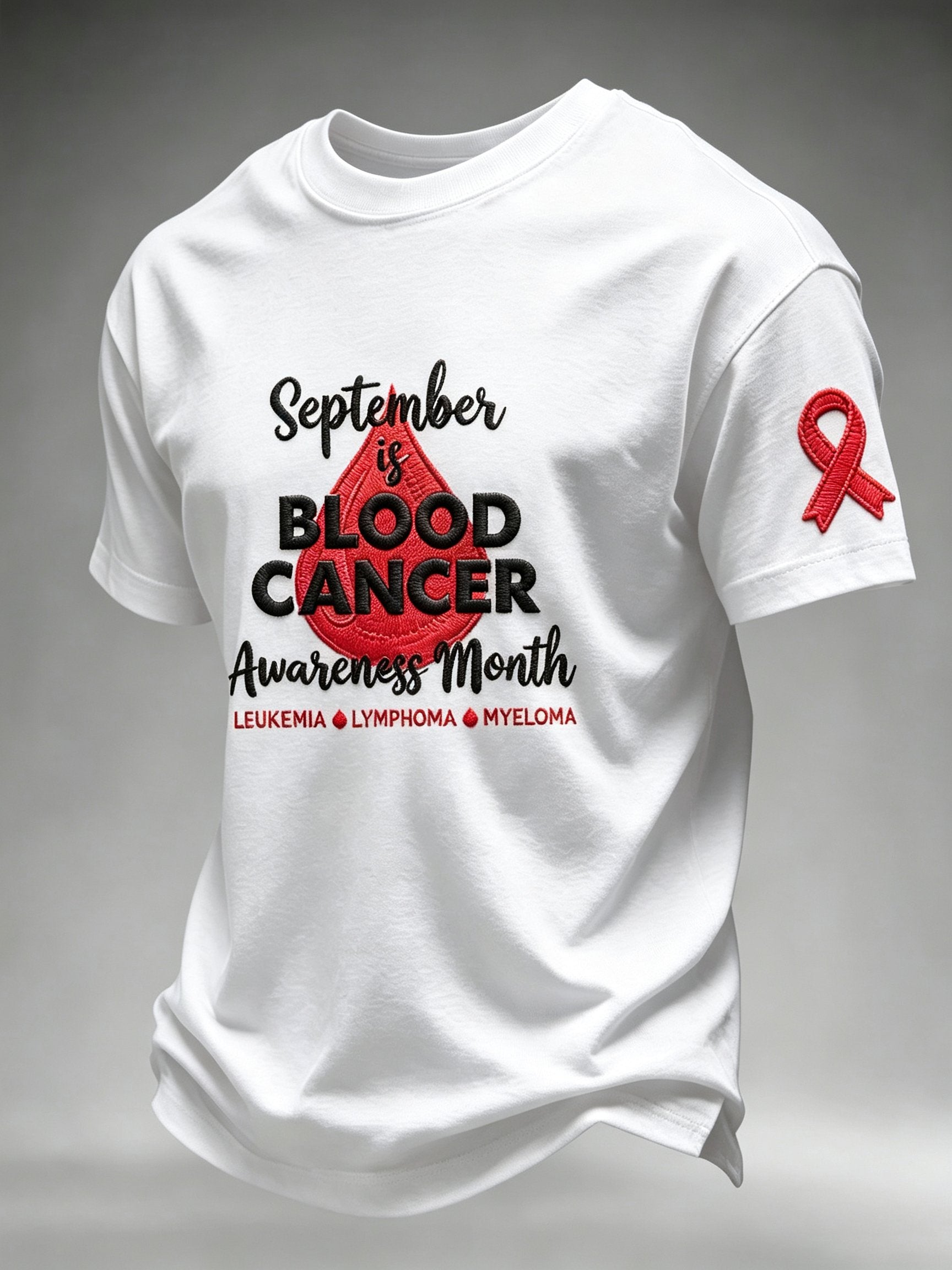 Men's Blood Cancer Awareness Graphic T-Shirt