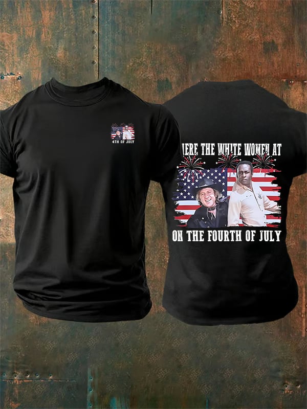 Men's ON THE FOURTH OF JULY Print T-Shirt