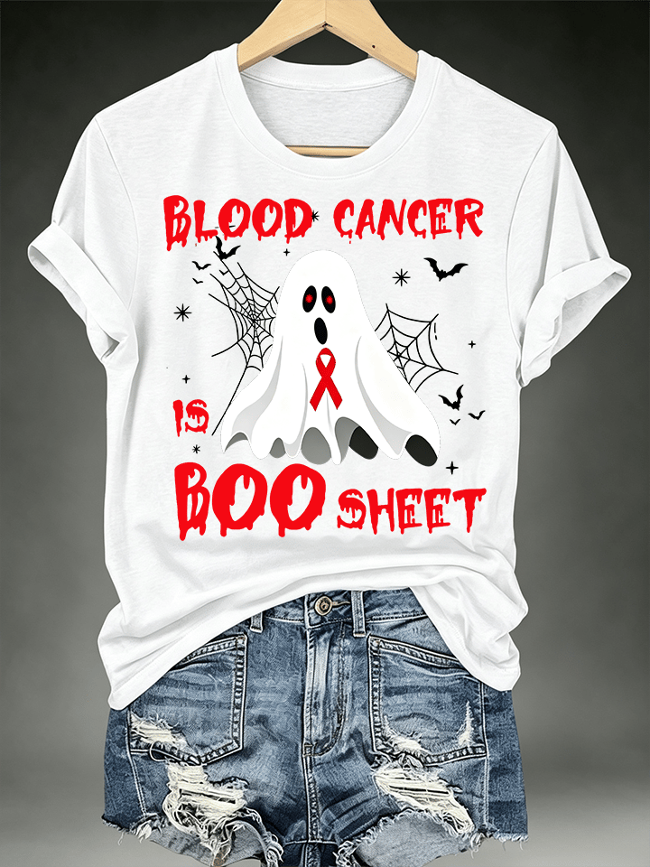 Women's BLOOD CANCER Print T-Shirt