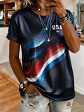 Women'S Casual Patriotic T-Shirt