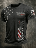 Men's 250th Anniversary Independence Day Art Printed Casual T-shirt