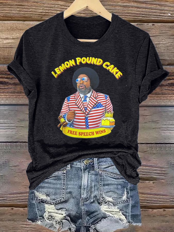 Women's   Lemon Pound Cake  Printed T-Shirt