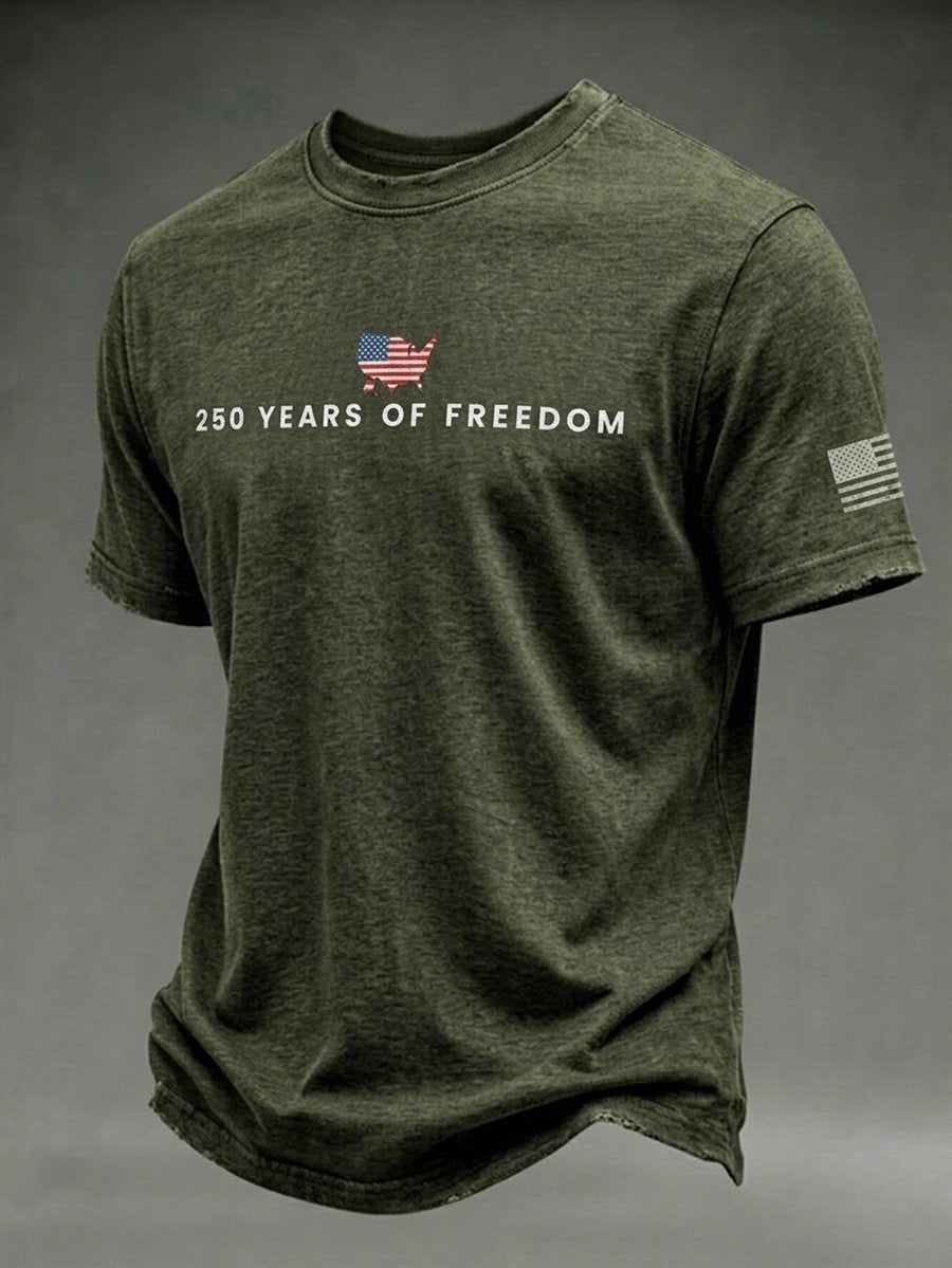 Men's USA 250th Anniversary Short-Sleeve Crew Neck T-Shirt