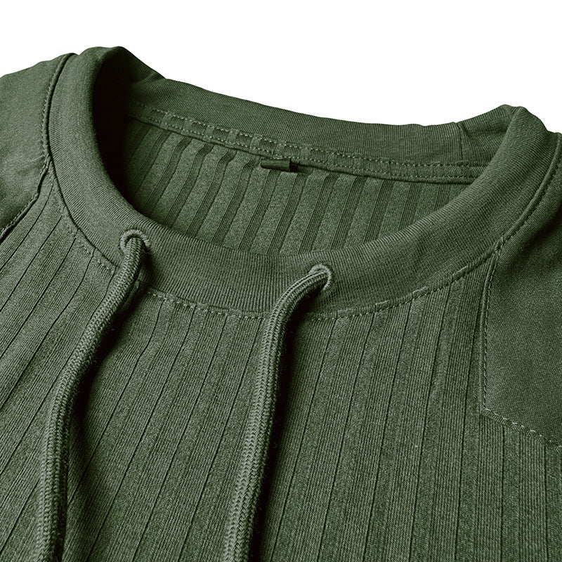 Men's Slim-Fit Cotton Crew-Neck Sports T-Shirt