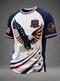 Men's Vintage USA 250th Anniversary Graphic Crew Neck Short-Sleeve T-Shirt