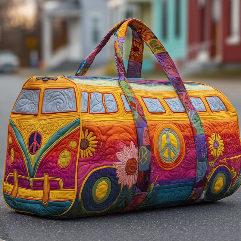 Hippie Van Quilted Duffle Bag