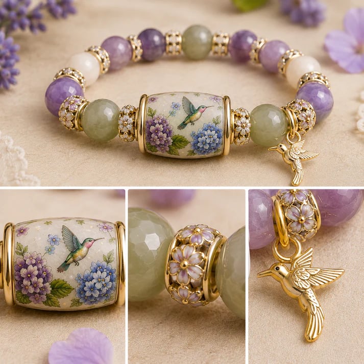 💜 Hummingbird Garden Faith Bracelet 🌸 | 2026 Limited Edition Bracelet