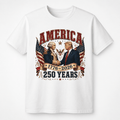 America 1776–2026: 250 Years Strong T-Shirt | Washington–Trump Edition