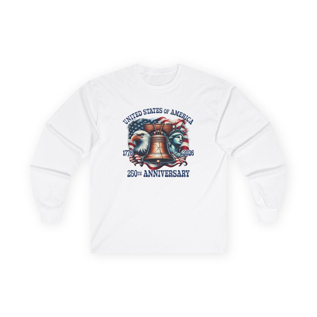 America 250th Anniversary Liberty & Freedom Long Sleeve T-Shirt – 1776–2026 Edition