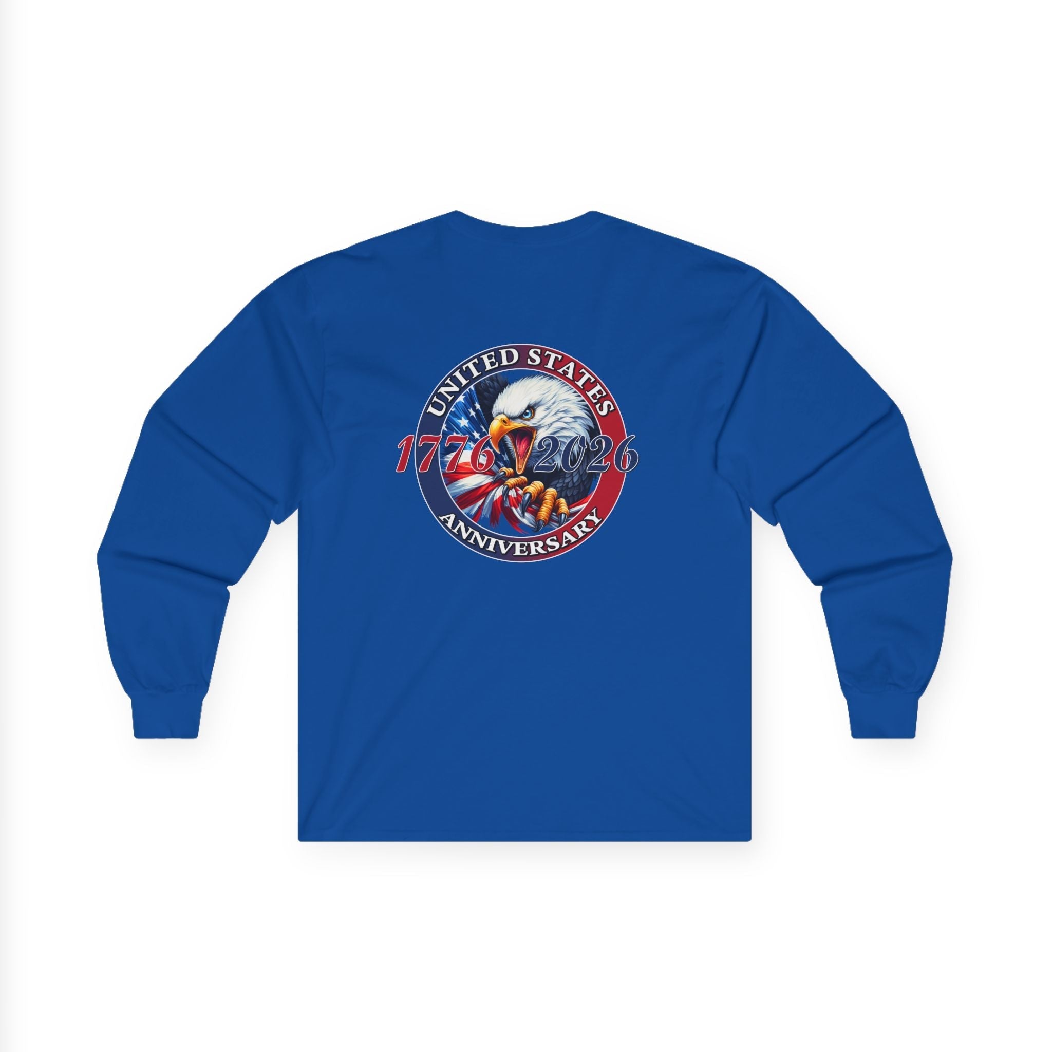 America 250th Anniversary Patriotic Long Sleeve T-Shirt – 1776–2026 Edition