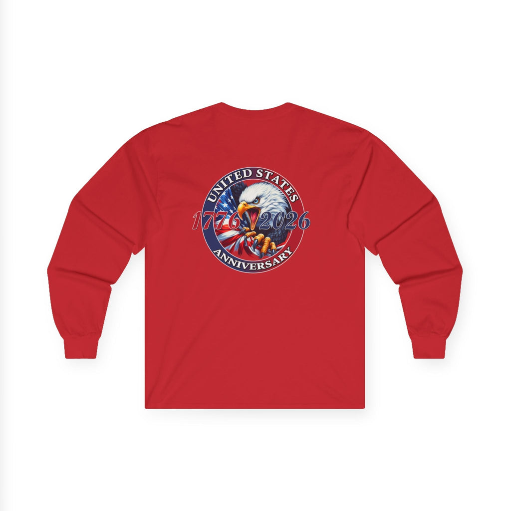 America 250th Anniversary Patriotic Long Sleeve T-Shirt – 1776–2026 Edition