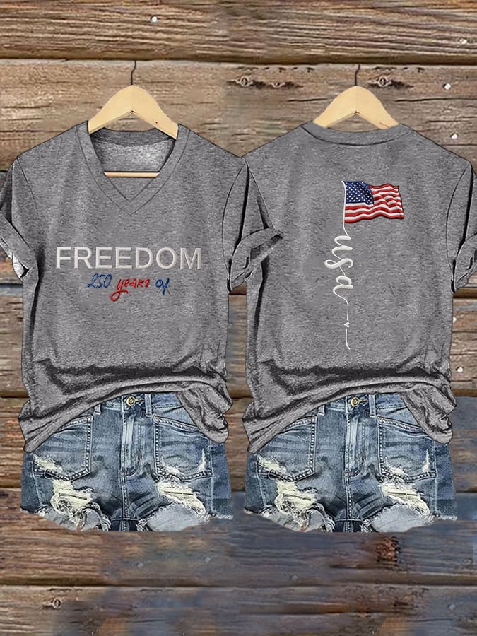 Women's Freedom 250 Patriotic T-shirt