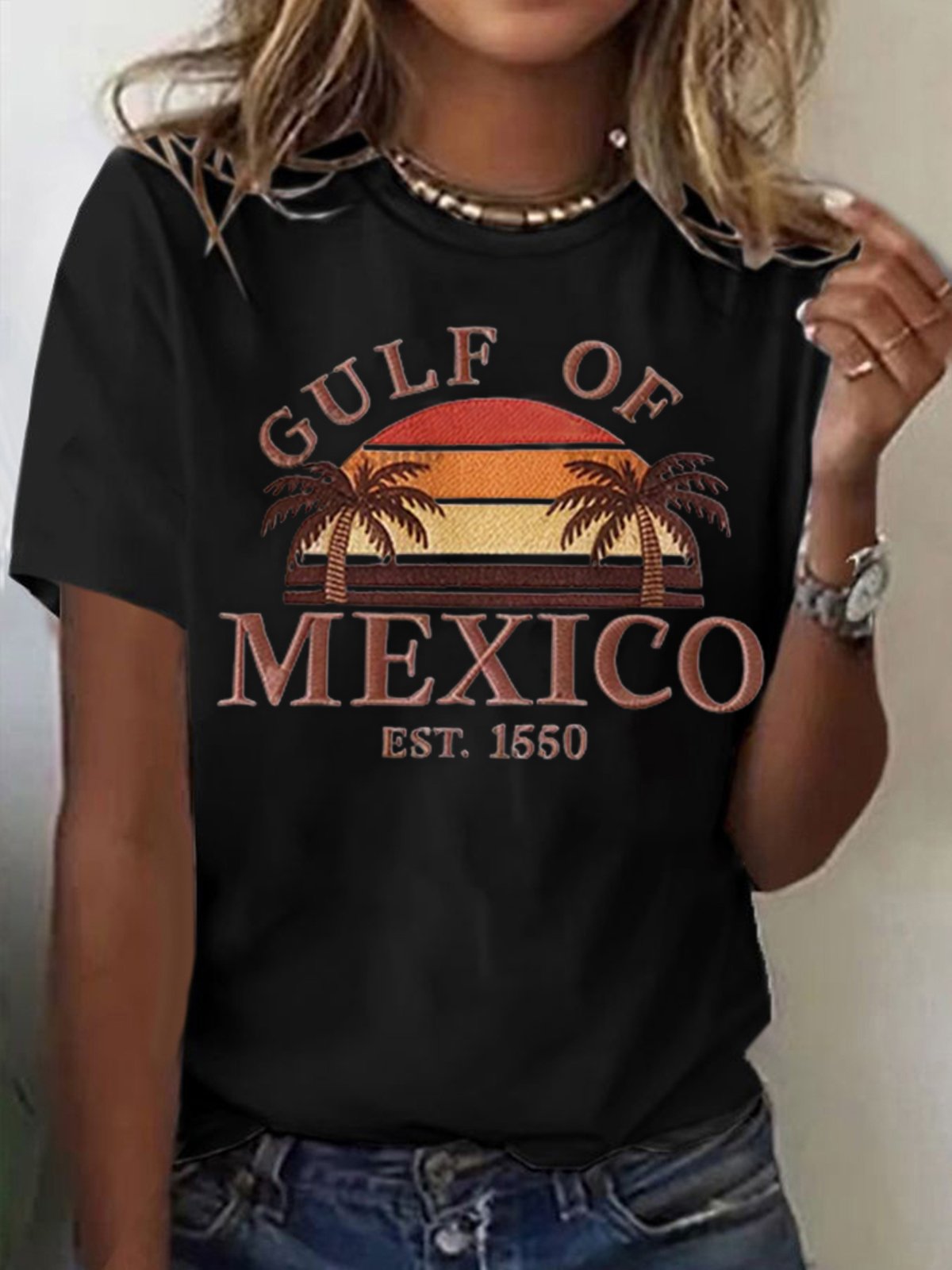 Women's Gulf of Mexico Printed Short-Sleeved T-Shirt