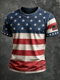 Men's USA 1776-2026 Freedom Printed Casual T-shirt