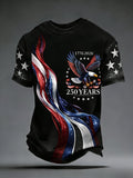 Men's Retro  250th Anniversary American Art Print T-Shirt