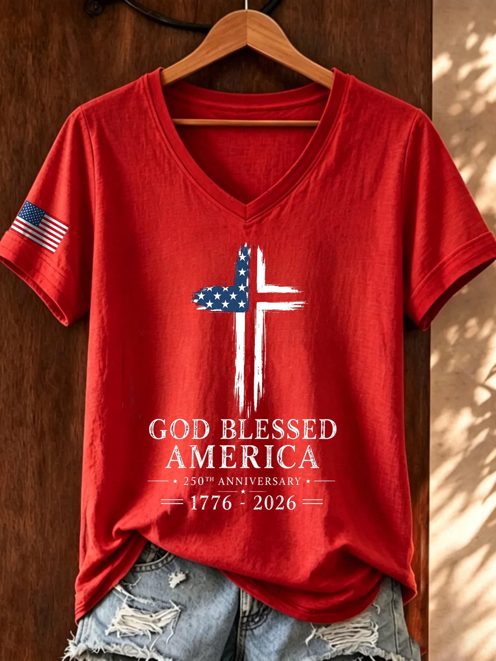 Women's America 1776-2026 Freedom Print T-shirt