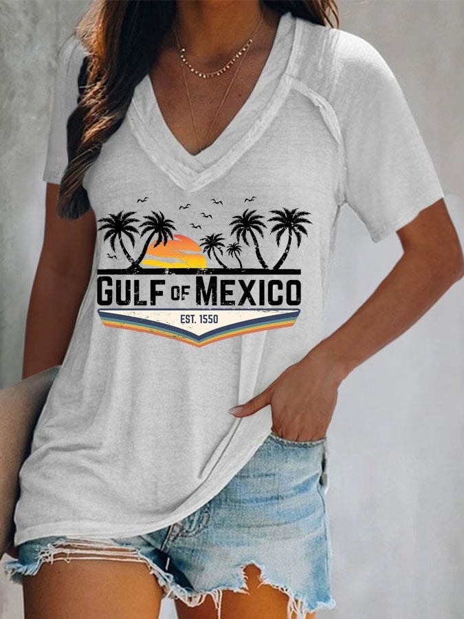 Women's Gulf Of Mexico Print T-Shirt