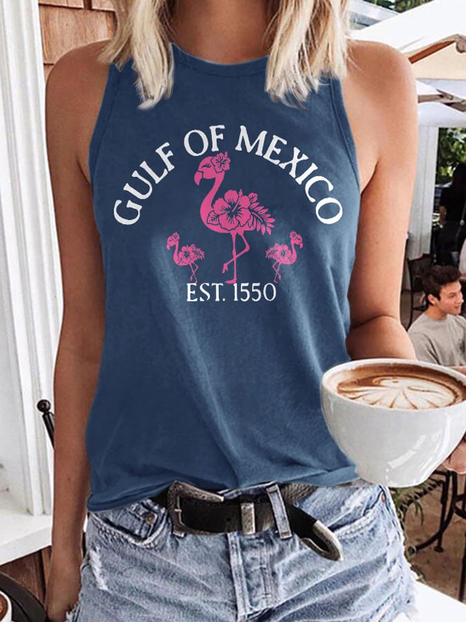 Women's Gulf Of Mexico Print Tank Top