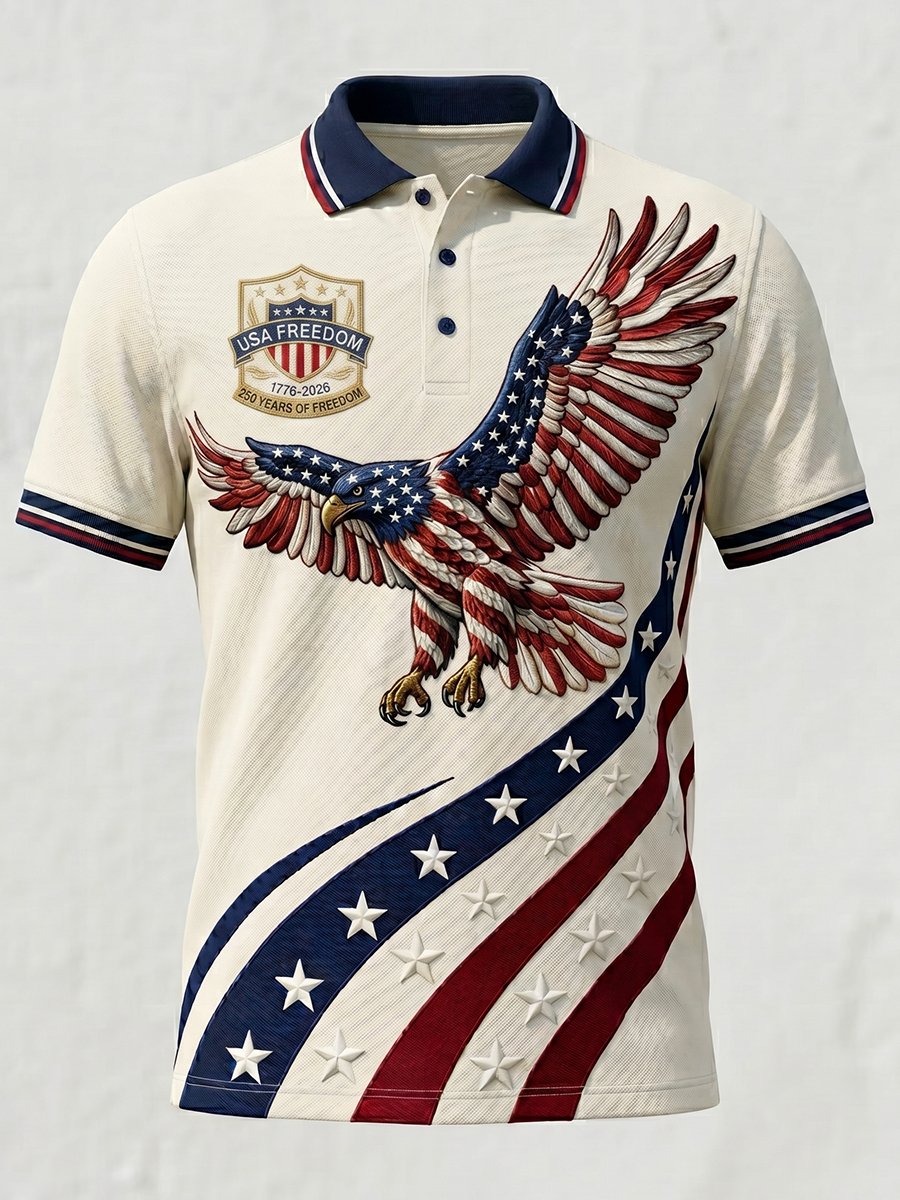 Men's U.S. 250th Anniversary Short-Sleeve Polo Shirt