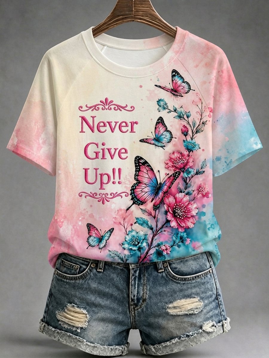 Women's Breast Cancer Awareness Raglan-sleeve T-shirt