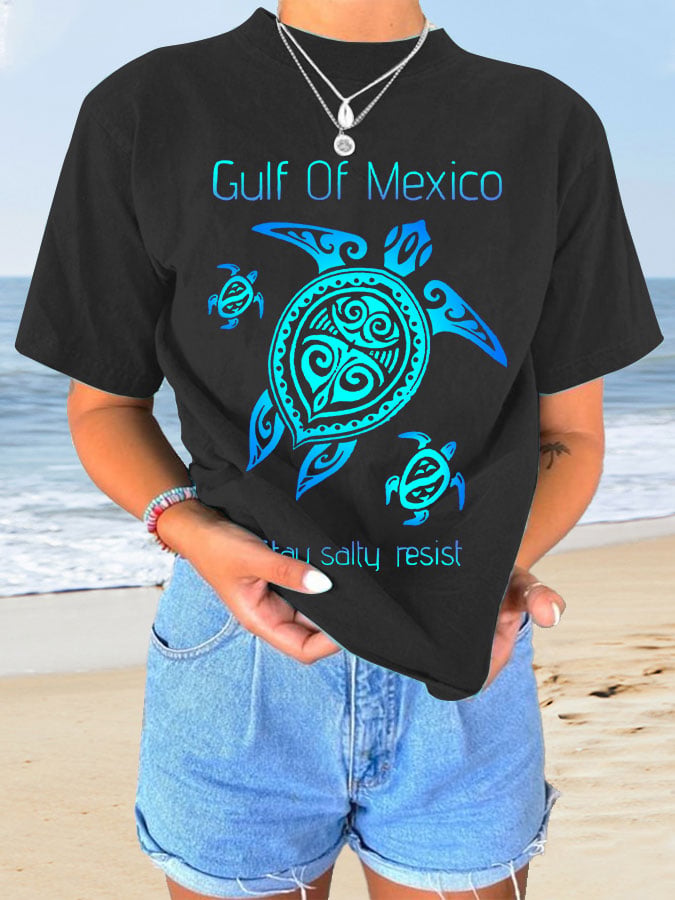 Women's Gulf Of Mexico Print T-Shirt