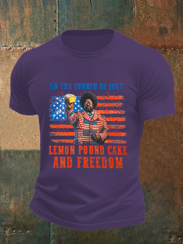 Men's Lemon Pound Cake  Printed T-Shirt