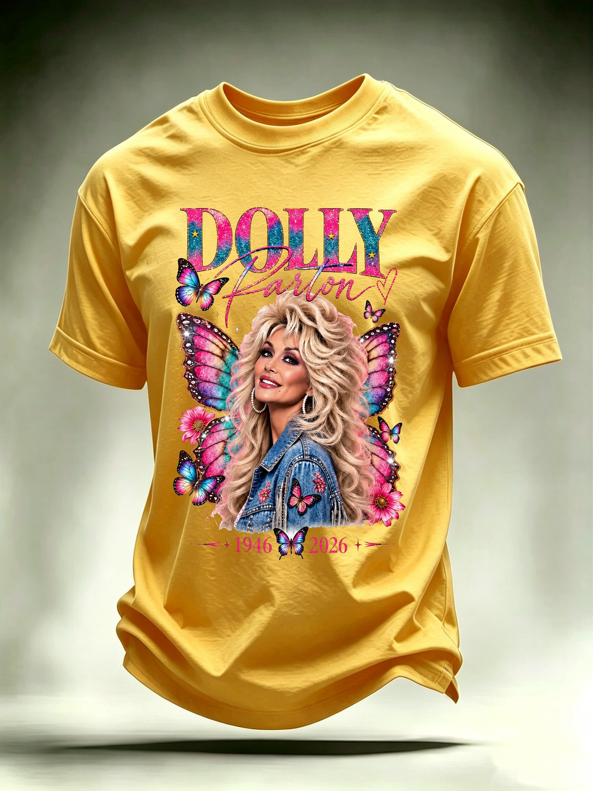Men's Vintage Country Music Tribute Parton Tour T-Shirt