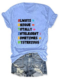 Autism Awareness Print T-Shirt