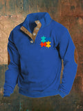 Men'S Autism Casual Printed Sweatshirt