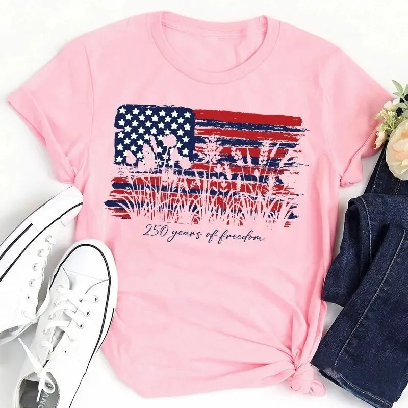 Land Of The Free Home Of The Brave Cotton T-Shirt