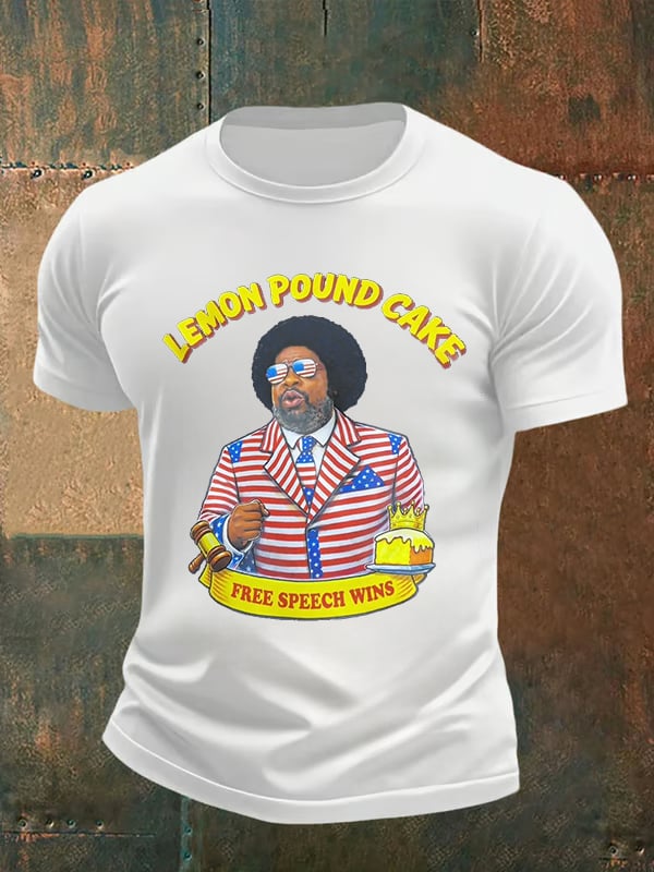 Men's Lemon Pound Cake  Printed T-Shirt