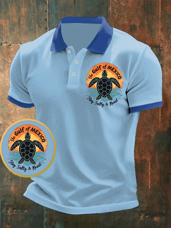 Men's Gulf Of Mexico Printed POLO Shirt