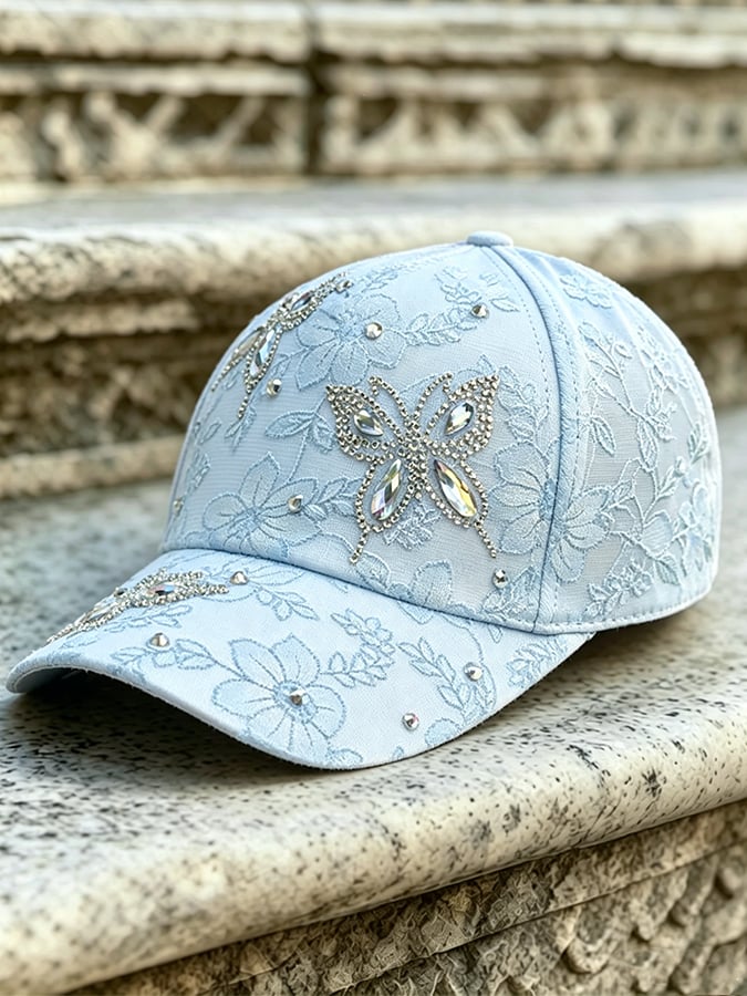 Unisex Pink Floral Print Hat