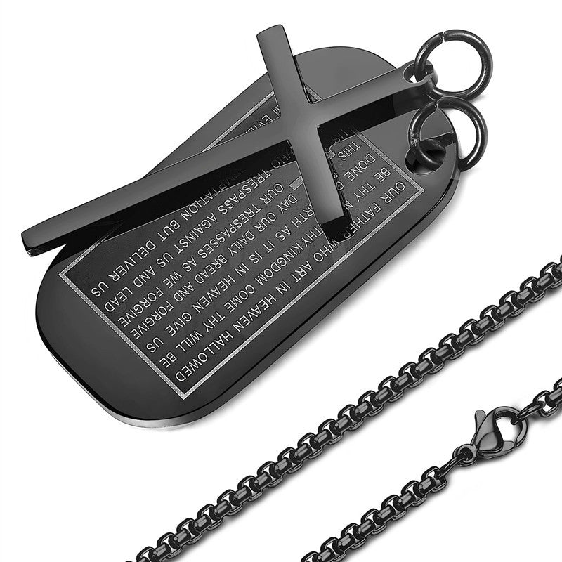 Men's Cross Military Brand Necklace
