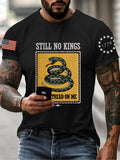 Men's "Don't Tread on Me" Printed Short-Sleeve T-Shirt