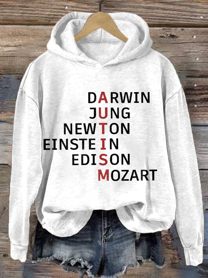 Retro Autism Awareness Print Hoodie