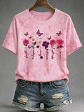 Women's Breast Cancer Awareness Raglan-sleeve T-shirt
