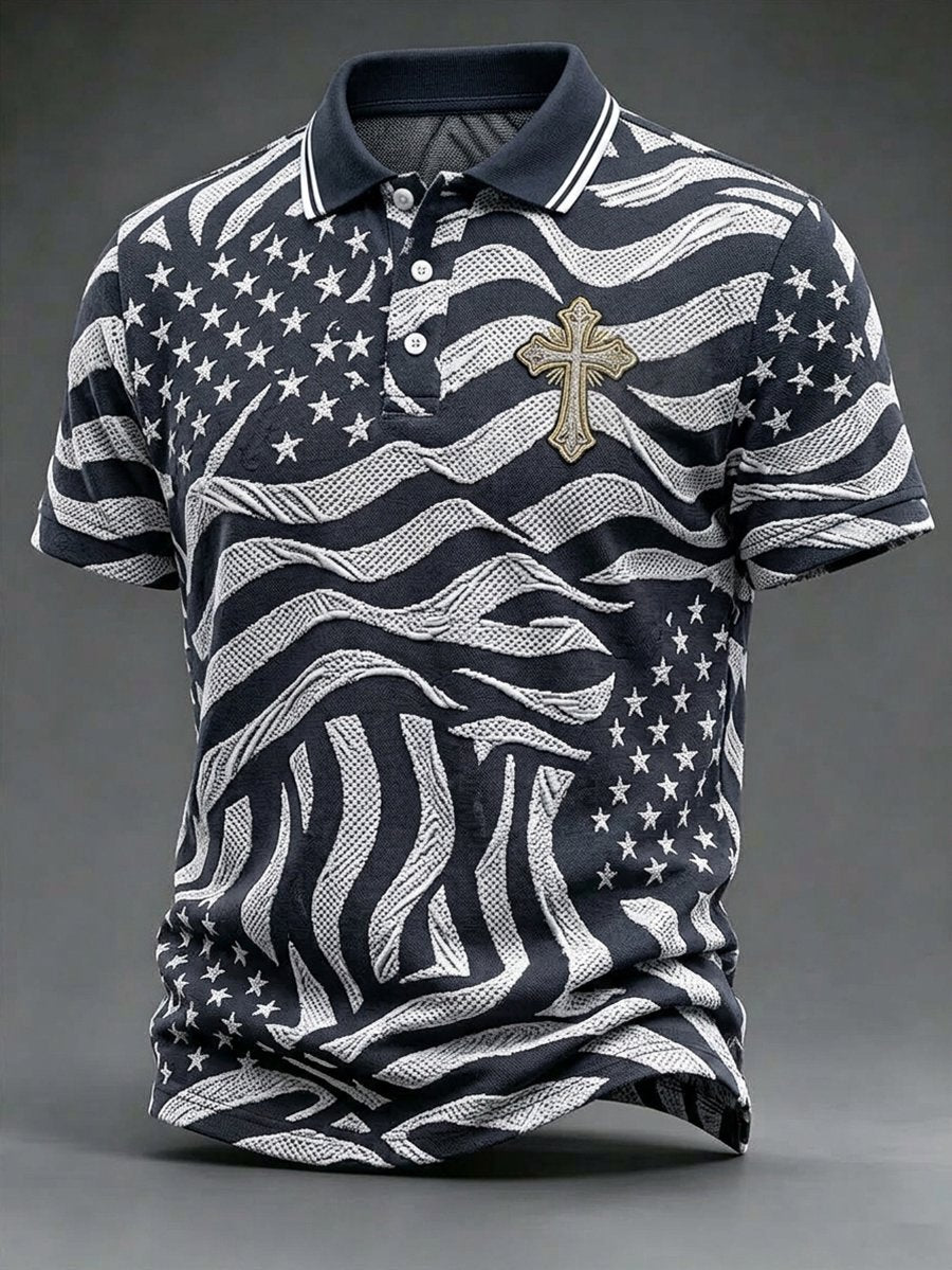 Men's U.S Veterans Day Short-Sleeve Polo Shirt