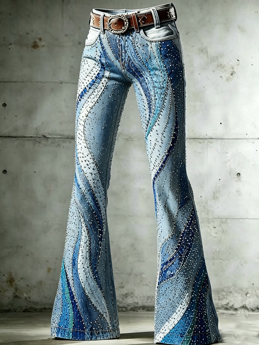 Ladies' Western Style Daily Casual Denim Pants